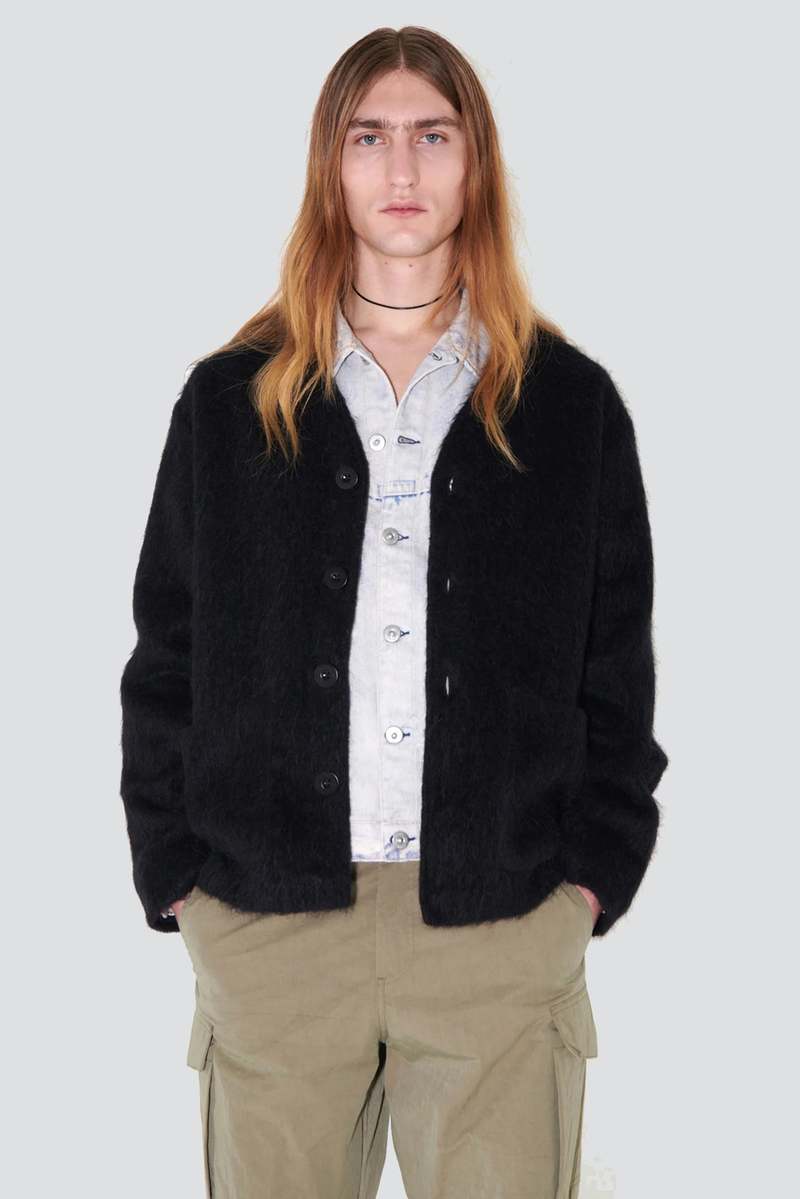 トップス OUR LEGACY CARDIGAN Black Mohair 44 Our Legacy Mohair Cardigan - Black | Garmentory