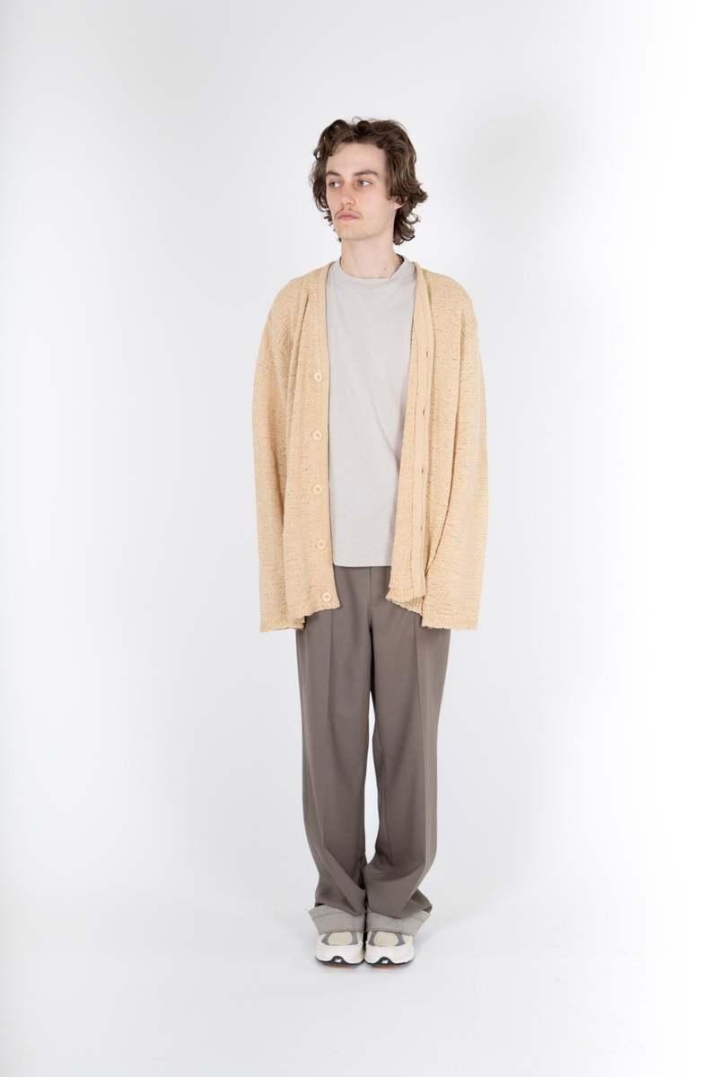 トップス OUR LEGACY KNIT CARDIGAN BEIGE Our Legacy Knit Cardigan - Beige Faux Cord | Garmentory