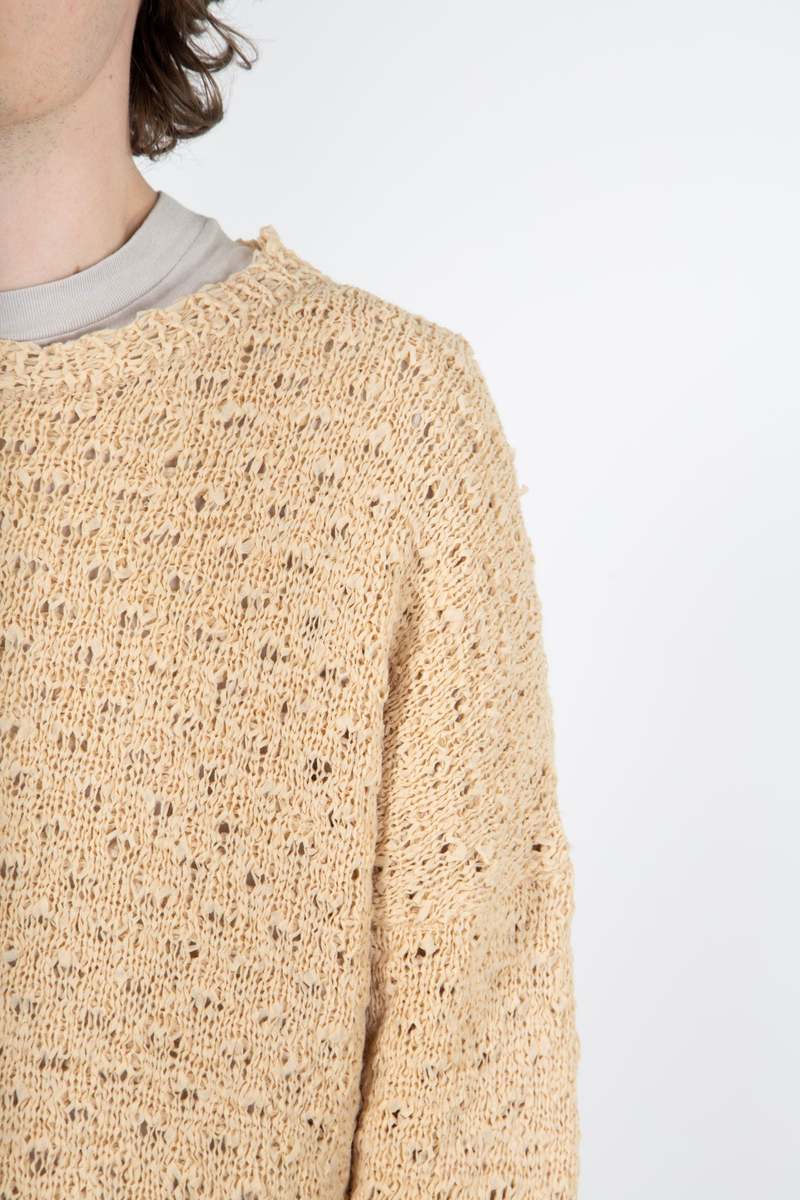 トップス our legacy POPOVER ROUNDNECK FAUX CORD Our Legacy Popover Roundneck Faux Cord Beige | Cultizm