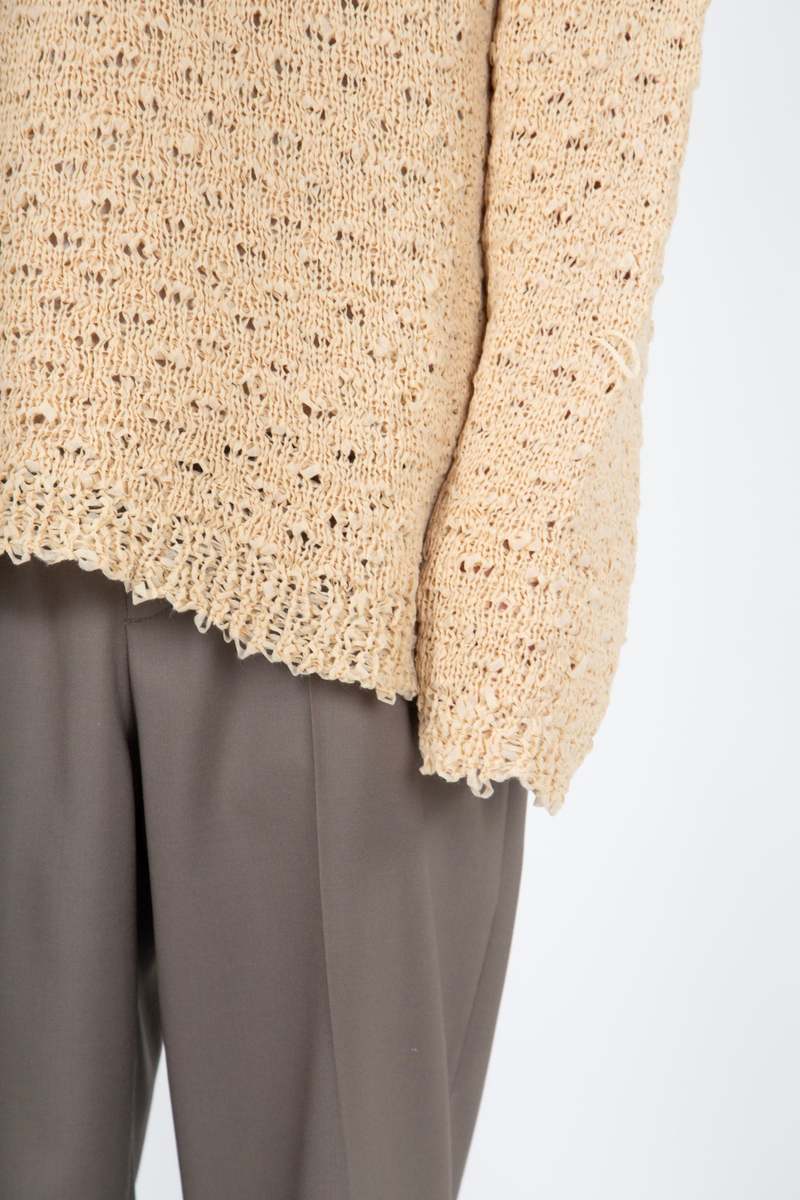 トップス our legacy POPOVER ROUNDNECK FAUX CORD Our Legacy Popover Roundneck - Beige Faux Cord | Garmentory