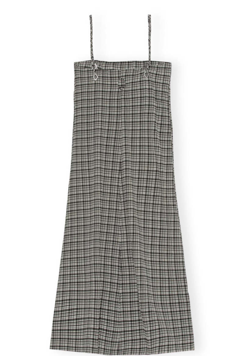 ワンピース Ganni Stretch Seersucker Strap Ruffle Mini Dress Stretch Seersucker Strap Ruffle Mini Dress | Rooney
