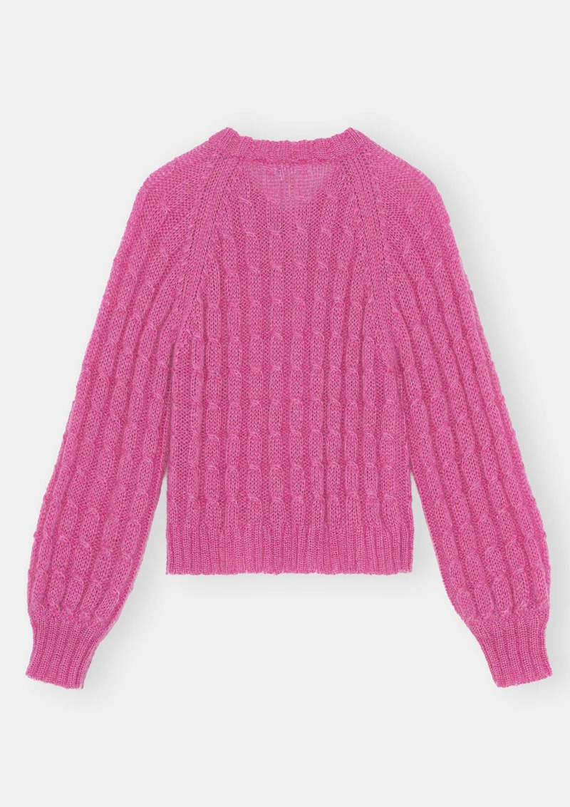 【THE TOE】Parasol mohair cardigan pink THE TOE】Parasol mohair cardigan pink Parasol Kid Mohair