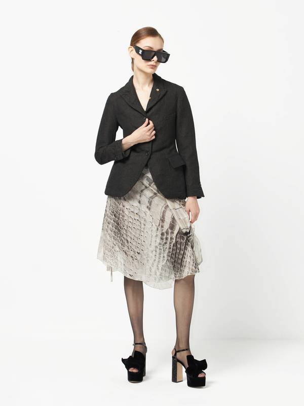 Paul Harnden リネンwomens unlined　blazer Linen blazer Paul Harnden Shoemakers Grey size Taille Unique