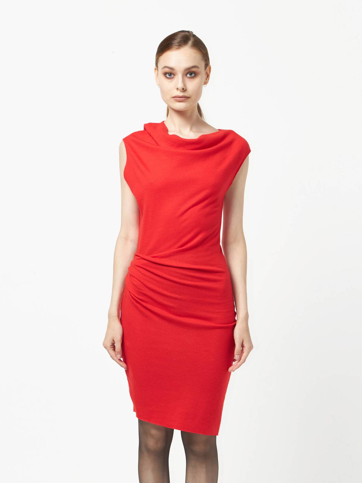 red helmut lang dress Contour ribbed-knit minidress in red - Helmut Lang