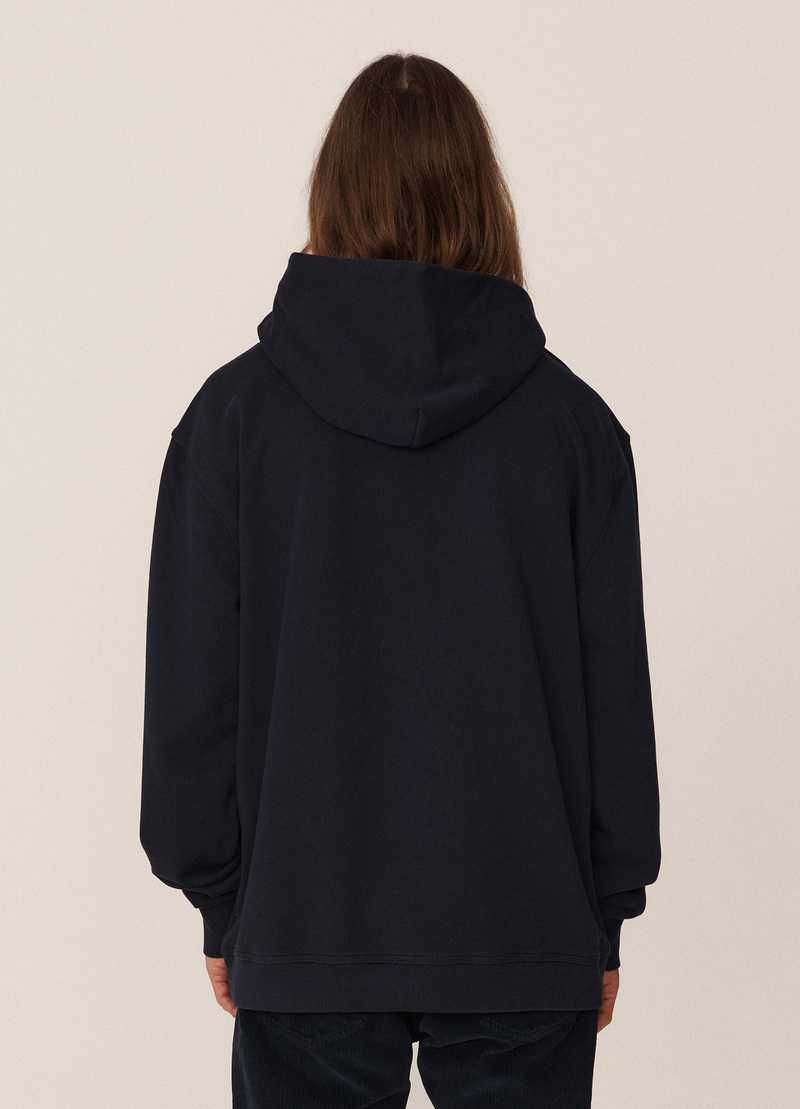 YMC Trugoy Loopback Cotton Hooded Sweatshirt - Navy | Garmentory
