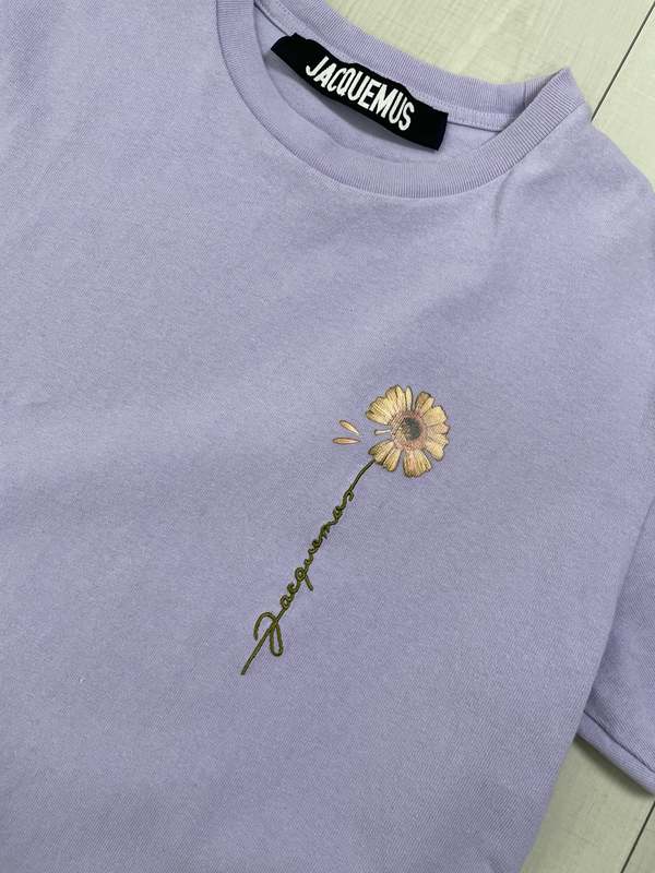 Embroidered Logo Jacquemus T Shirt Fleur Jacquemus 2020