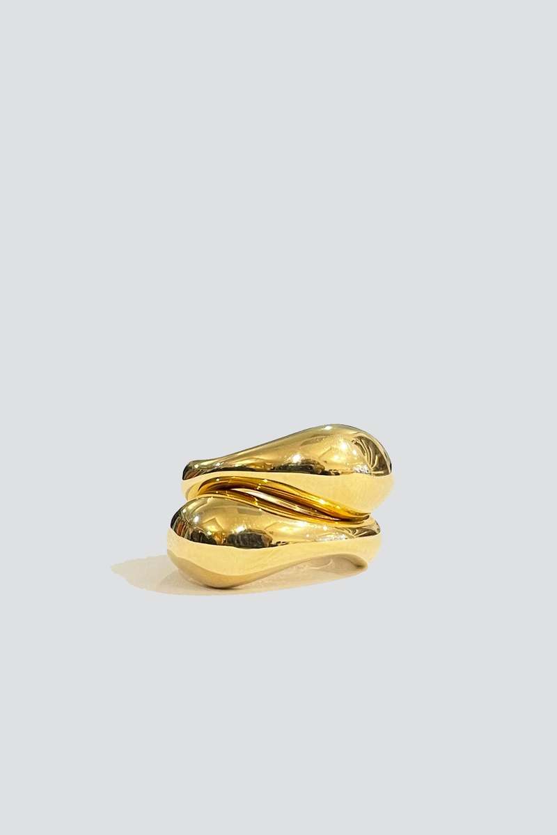 MM Druck Eva Double Set Ring - 18k Gold Vermeil MM Druck Eva Double Set Ring - 18k Gold Vermeil