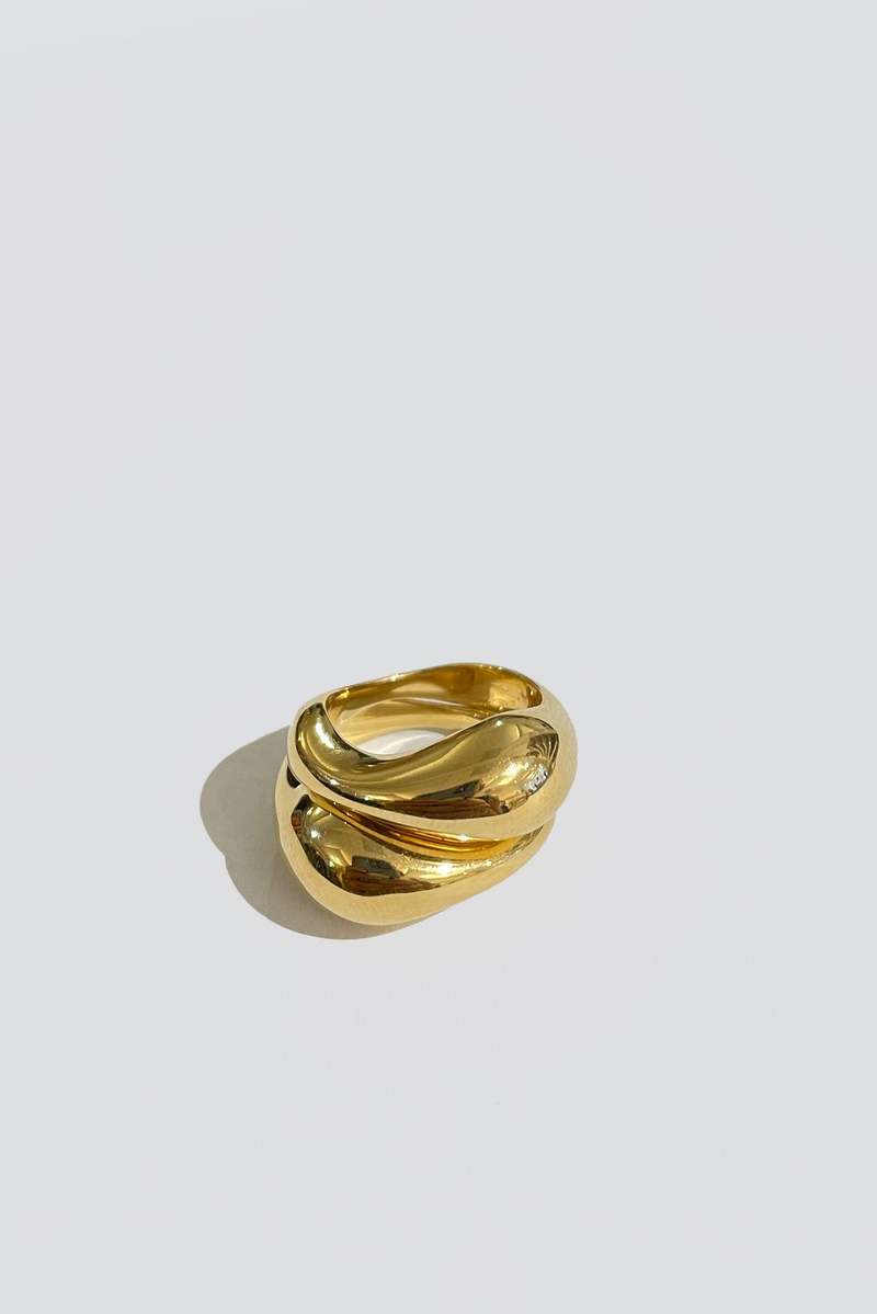 MM Druck Eva Double Set Ring - 18k Gold Vermeil MM Druck Eva Double Set Ring - 18k Gold Vermeil