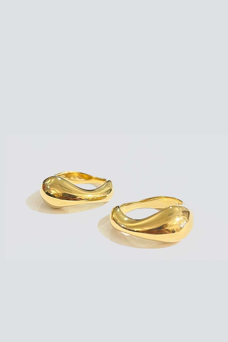 MM Druck Eva Double Set Ring - 18k Gold Vermeil MM Druck Eva Double Set Ring - 18k Gold Vermeil