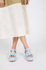 "INTENTIONALLY __________." Go Flatform Sandal - Celeste - Thumbnail 2
