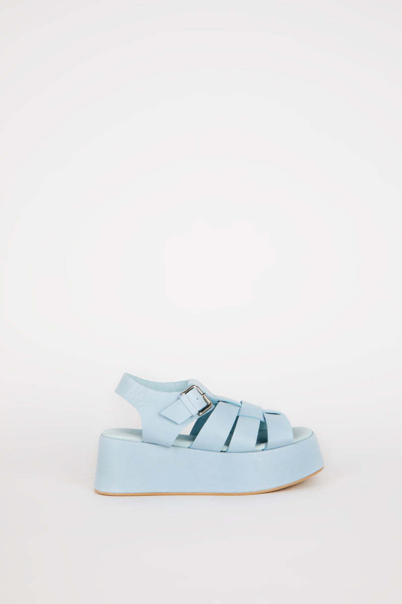 "INTENTIONALLY __________." Go Flatform Sandal - Celeste