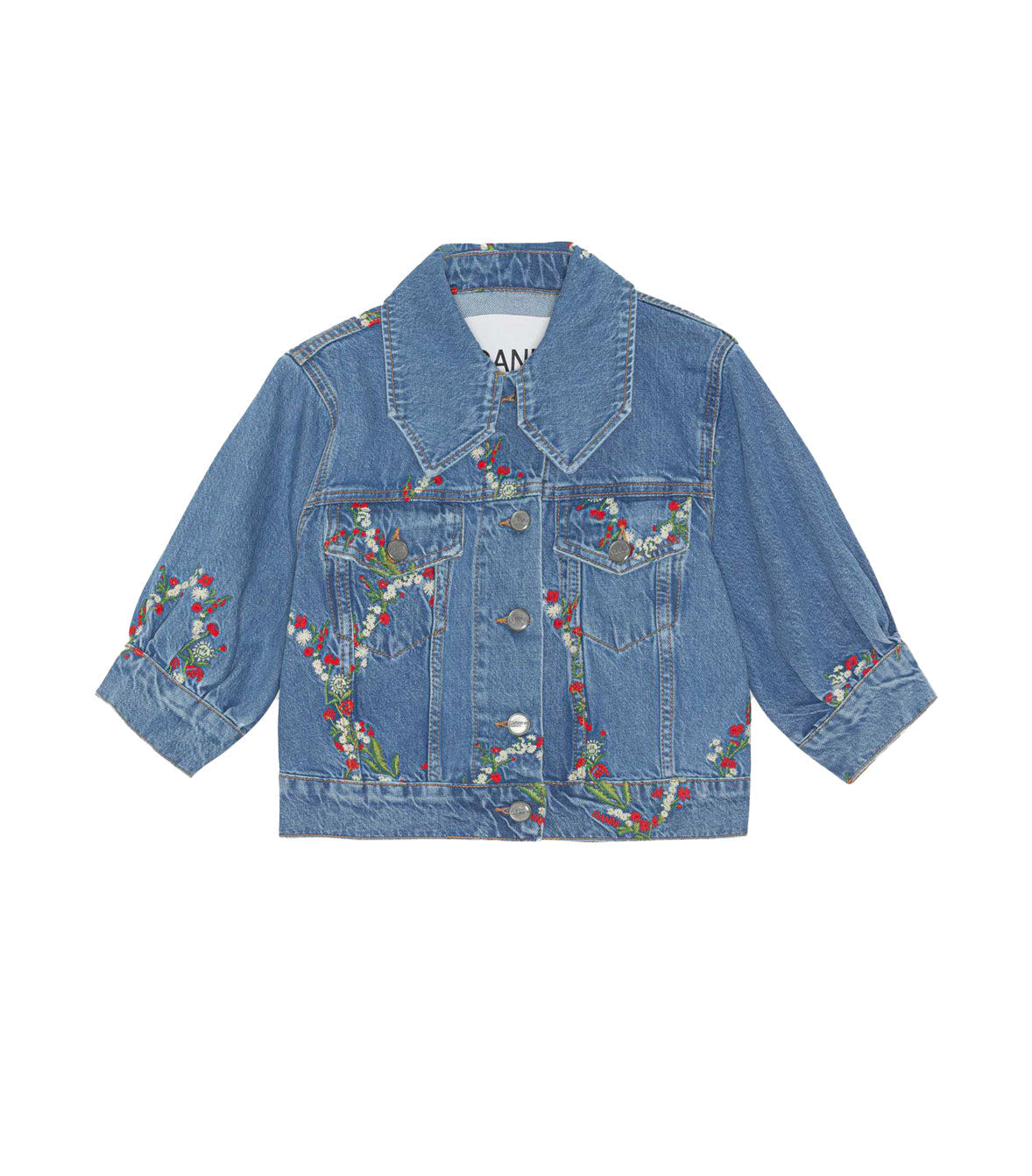 GANNI ジャケット Ripstop-Quilt-Big-Collar-