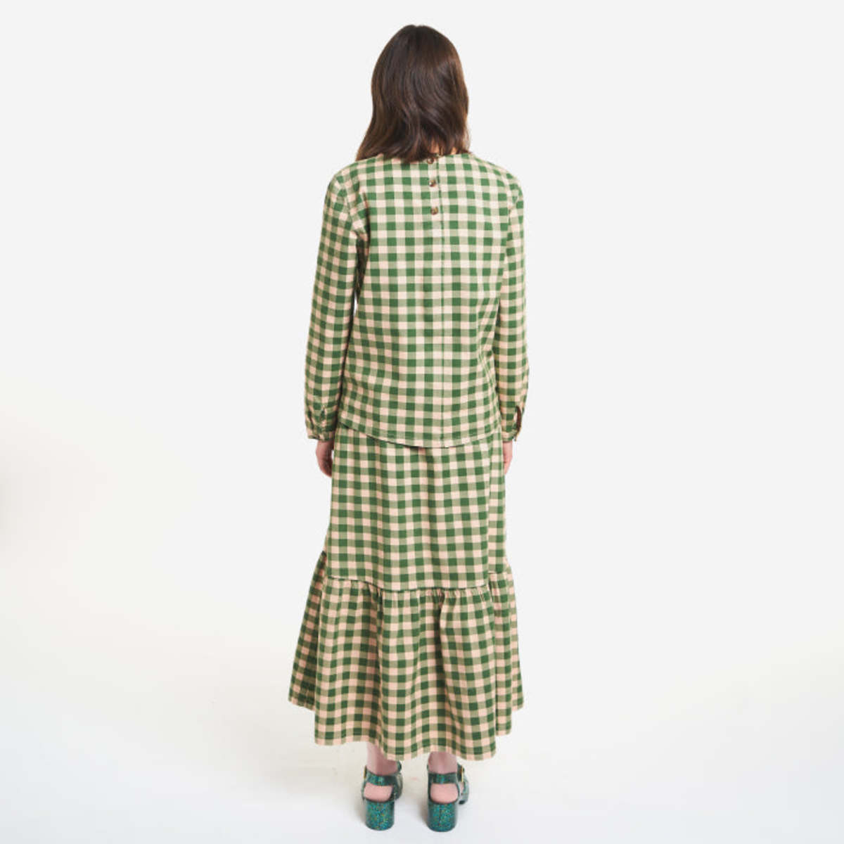 Bobo Choses Bobo Color block pleated skirt, Multicolor