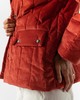 Delfina Balda Basic Colors Cropped Puffer Jacket in Rust - Thumbnail 5
