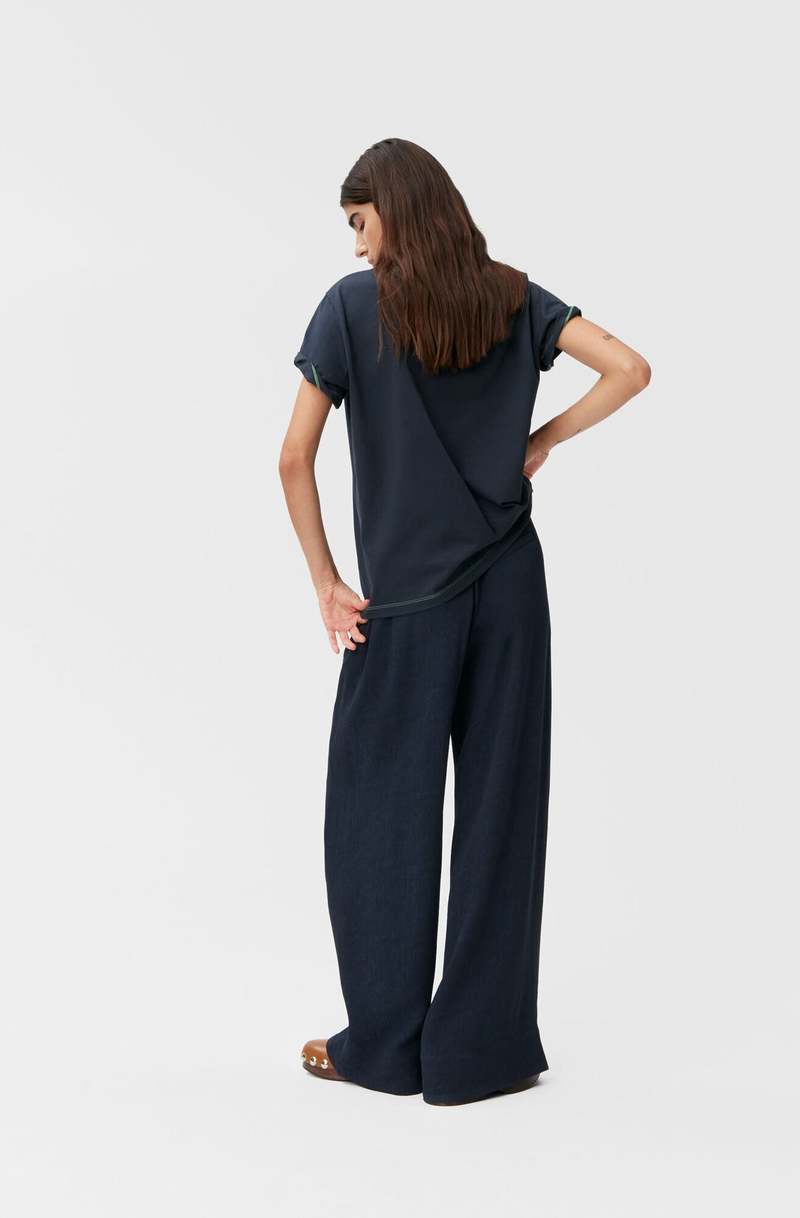 Ganni Hotel T-Shirt - Sky Captain