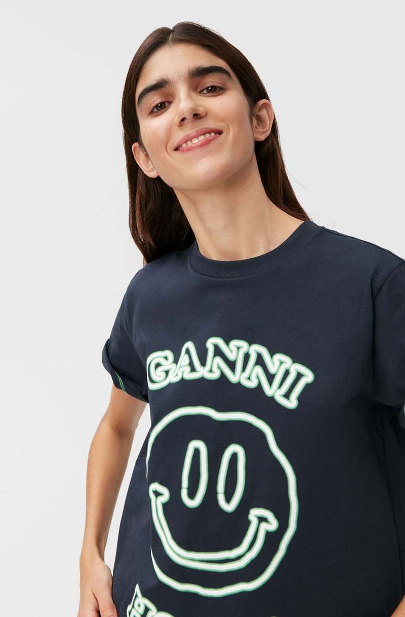 Ganni Hotel T-Shirt - Sky Captain