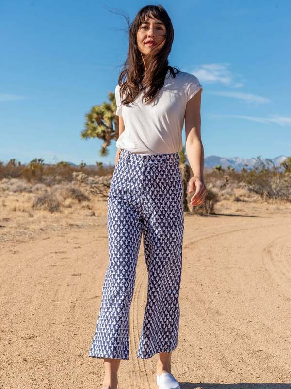 SZ BLOCK PRINTS Disco Pants Navy on Garmentory