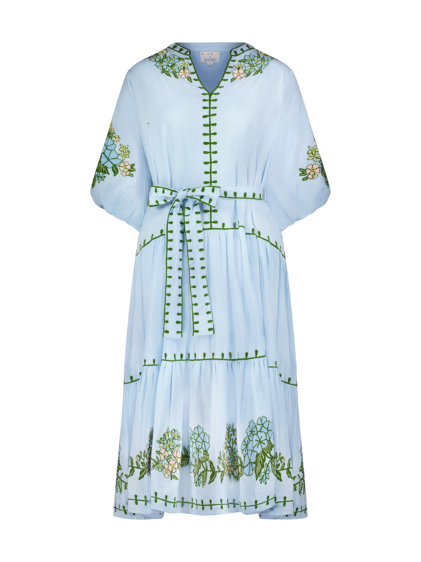 sachin and babi light blue dress Roller Rabbit Faith Embroidered Dress