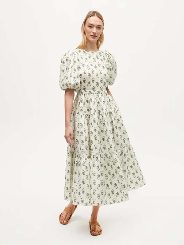 knee length dresses for ladies Ghazi fabric Stitched Linen Printed Long Frock Gull-E-Maryam Pret Coll –  ghazi fabric main image 0