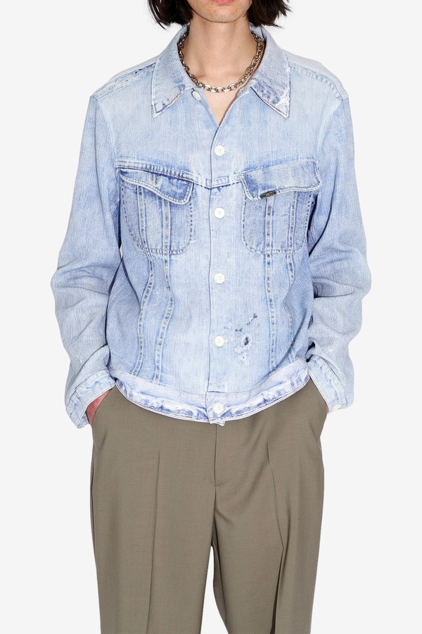 our legacy REBIRTH PLEATED SHIRT アワーレガシー Our Legacy Rebirth Pleated Shirt - Digital Rodeo Print | Garmentory