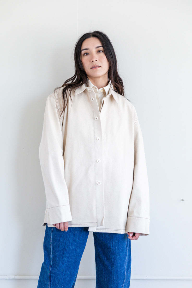 【美品】BASERANGE INDRE JACKET Baserange Indre Cotton Jacket - Undyed | Garmentory