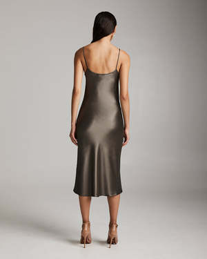 Midi Slip Dress in Mink | Garmentory Midi Slip Dress in Mink | Garmentory