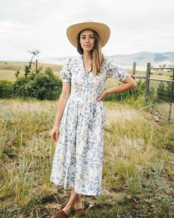 laura ashley dress 1980s LAURA ASHLEY Floral Dress