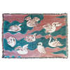 Olivia Wendel Peaceful Swans Throw Blanket - Thumbnail 1