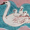 Olivia Wendel Peaceful Swans Throw Blanket - Thumbnail 2