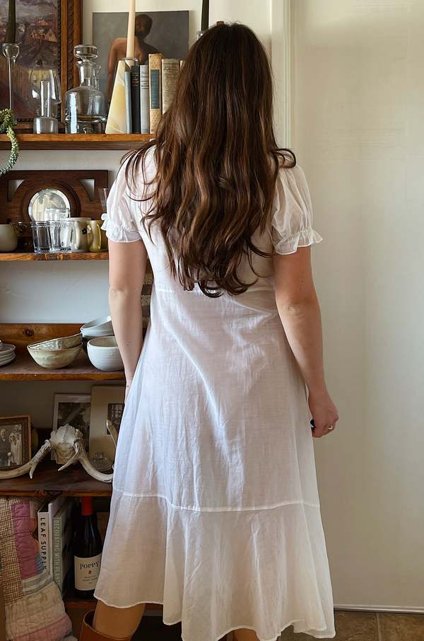 Ludlow Vintage Cotton Ruffle Dress