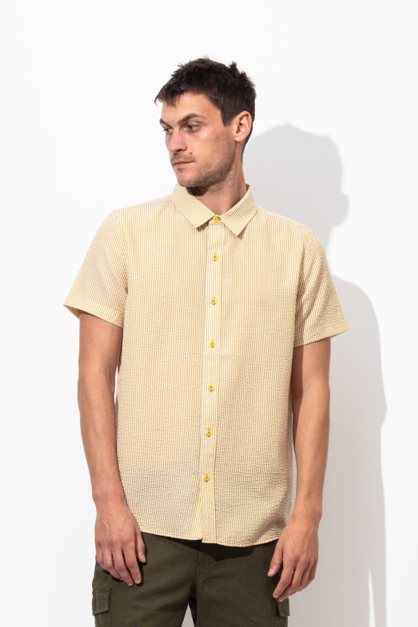 Banks Journal Tallows S/S Shirt - Dark Mustard
