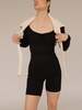 NLT Sweetheart Long Sleeve Unitard - Black  - Thumbnail 3