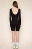 NLT Sweetheart Long Sleeve Unitard - Black  - Thumbnail 5