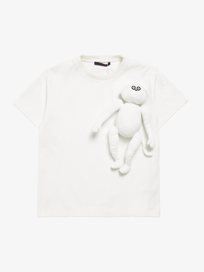 Louis Vuitton 3D Monkey All Over Logo Embossed T-Shirt