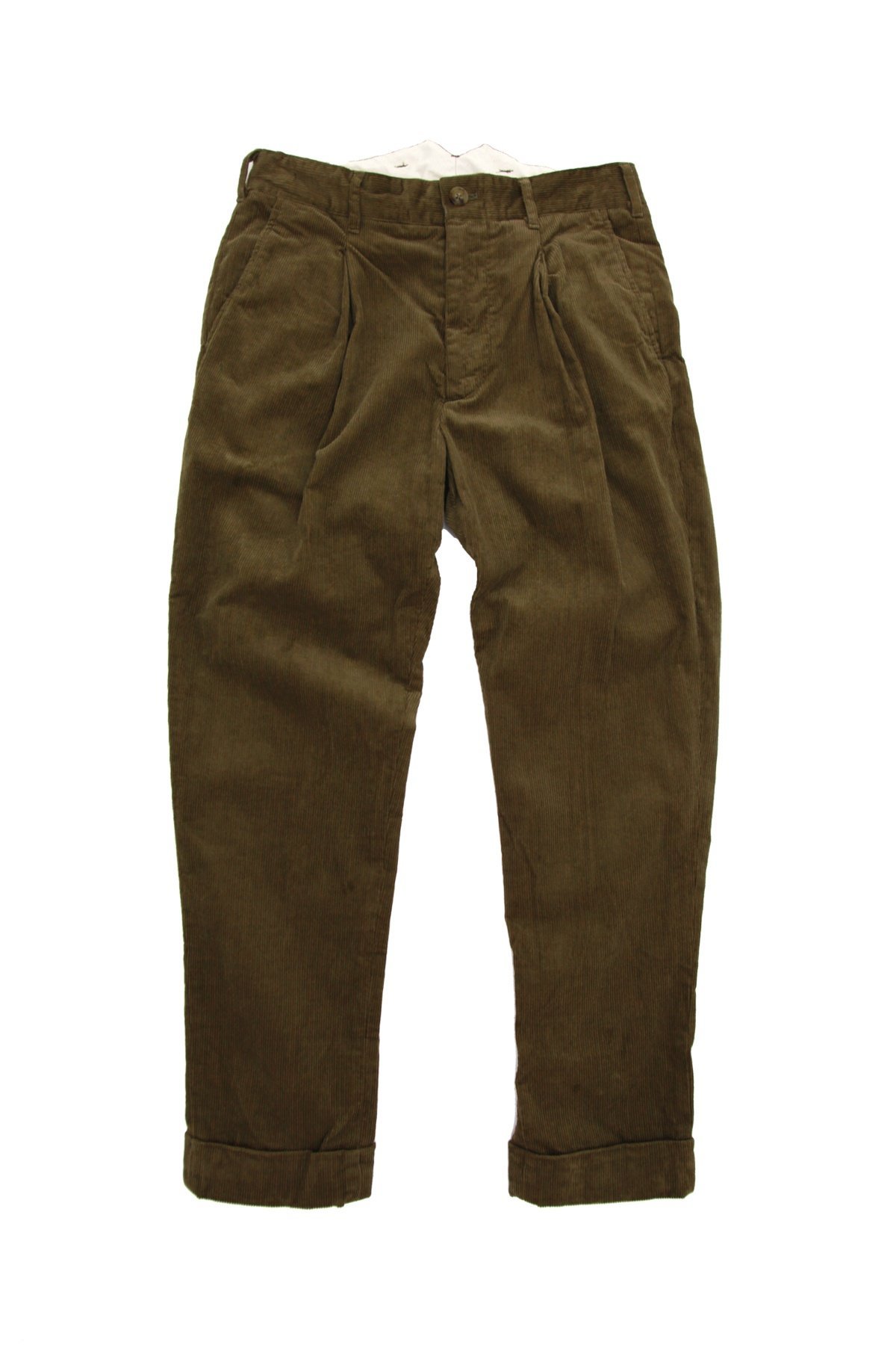 Men's Engineered Garments Willy Post Pant - Khaki | Garmentory