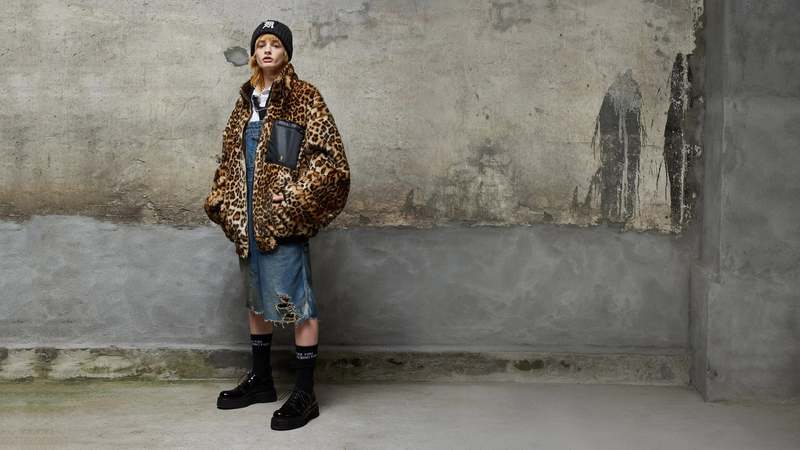 R13 Oversized Reversible Zip Up jacket - Leo/Brown | Garmentory