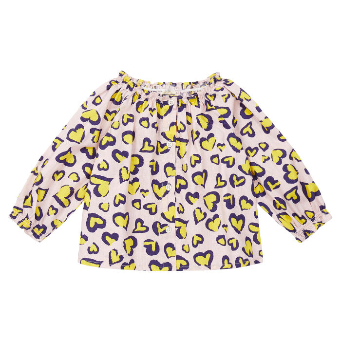 yellow leopard blouse
