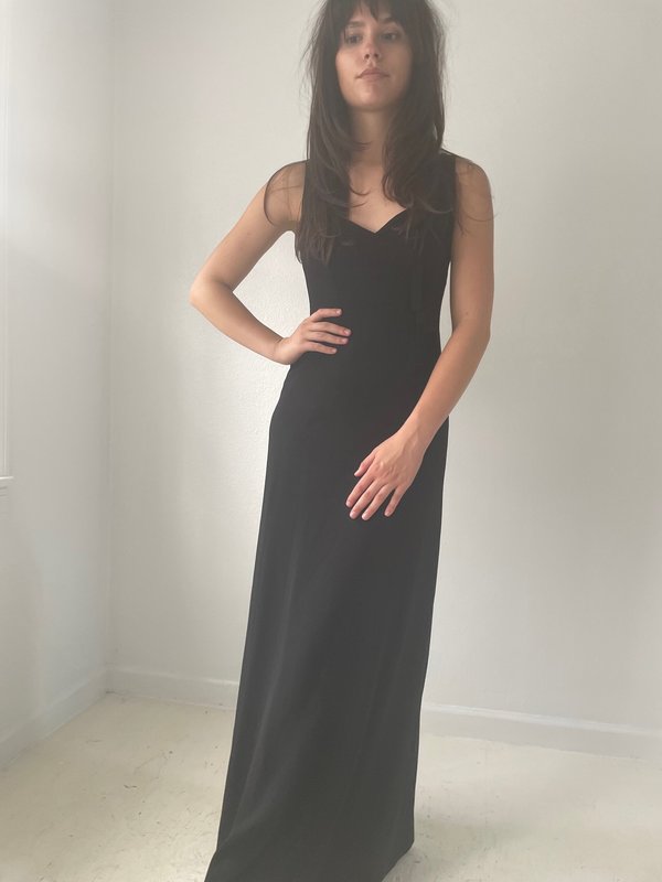 Vintage Nicole Miller midnight dress - Black | Garmentory