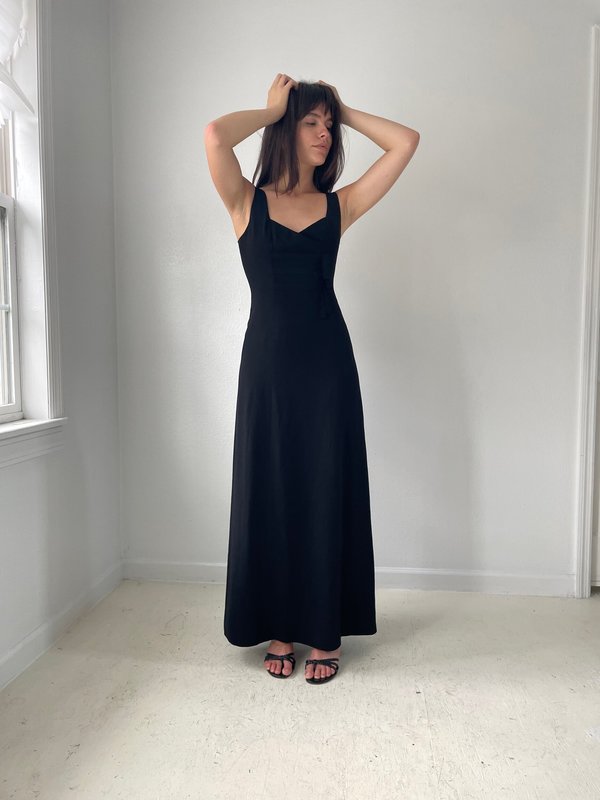 Vintage Nicole Miller midnight dress - Black | Garmentory