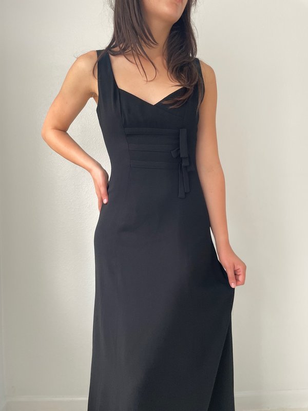 Vintage Nicole Miller midnight dress - Black | Garmentory