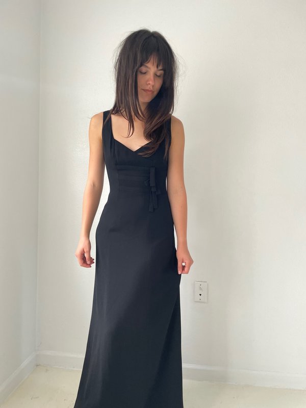 Vintage Nicole Miller midnight dress - Black | Garmentory