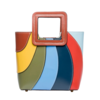 Staud Riviera Mini Shirley Leather Bag - Rainbow - Thumbnail 1