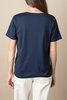 Handvaerk V Neck Tee In Dark Navy - Thumbnail 4