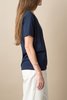 Handvaerk V Neck Tee In Dark Navy - Thumbnail 5