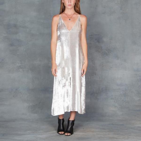 Giada Forte My Silk Velvet Slip Dress