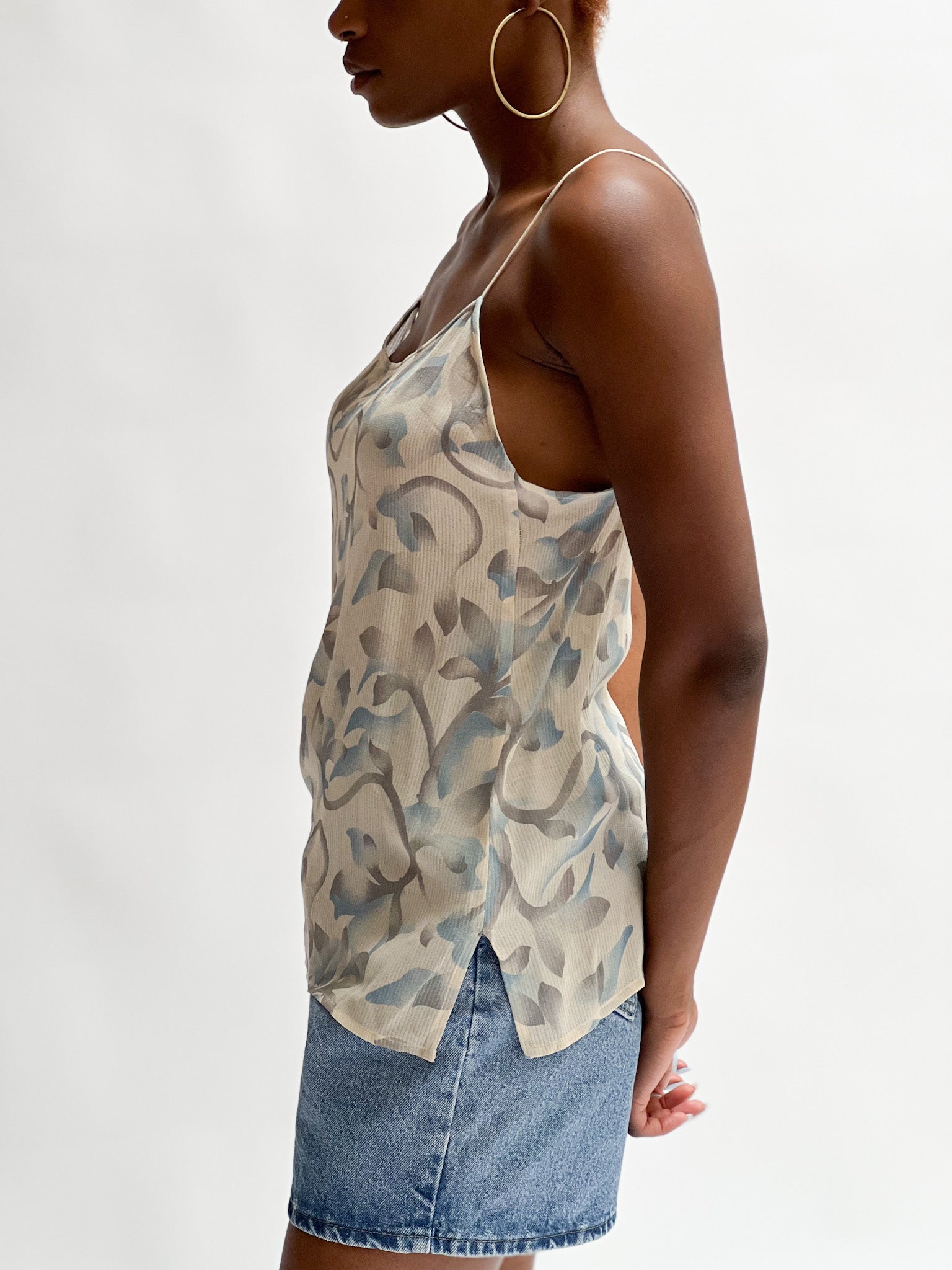 vintage silk tank top