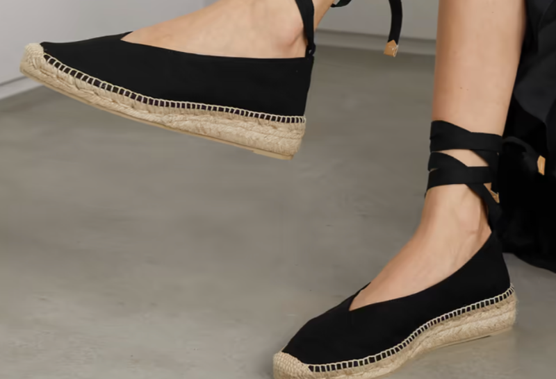 Castaner Espadrilles Tie Up Gold Castaner Becca Espadrilles