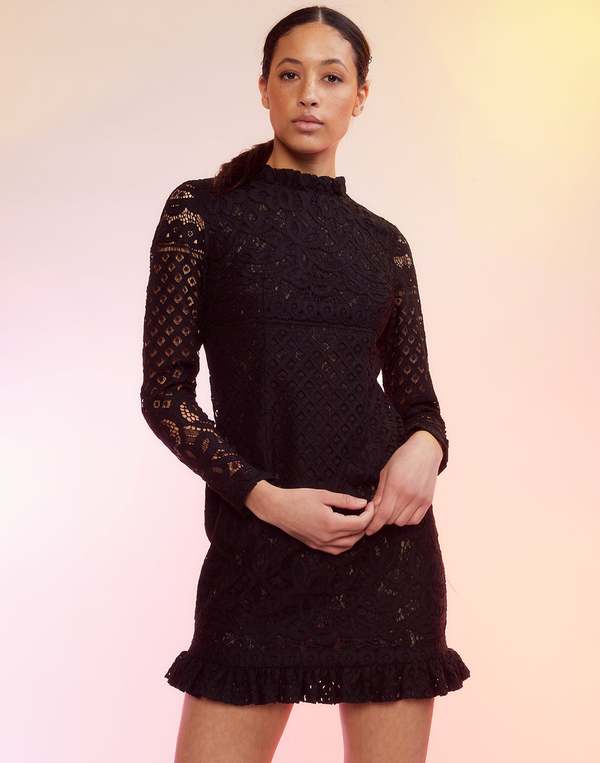 chinese dress ladies Cynthia Rowley Moonlit Fleur Voile Dress (US, Alpha, X-Small, Regular,  Regular, BLKFL) Black at Amazon Women's Clothing store