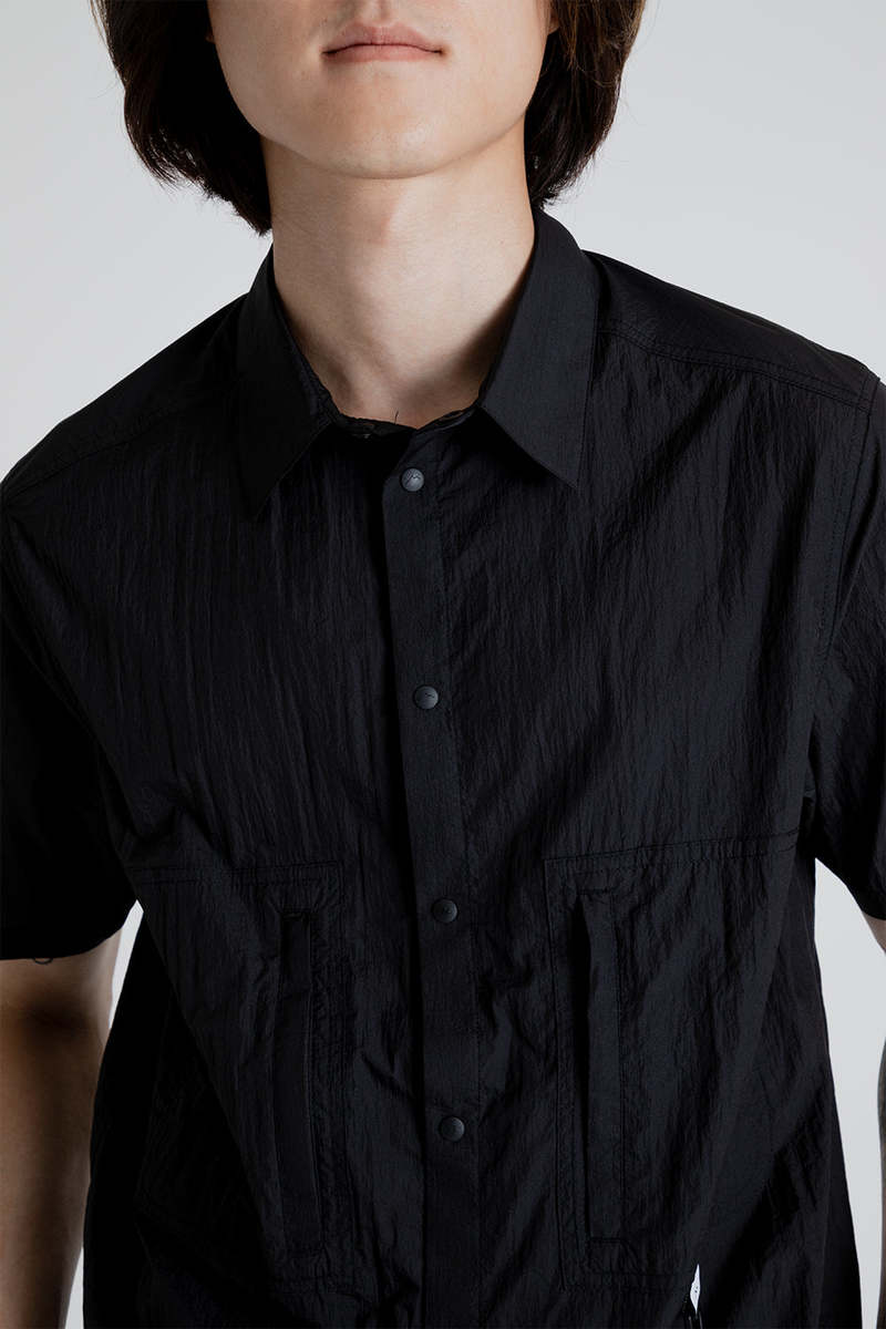 CAYL Nylon Shortsleeve Hiker Shirt - Black | Garmentory