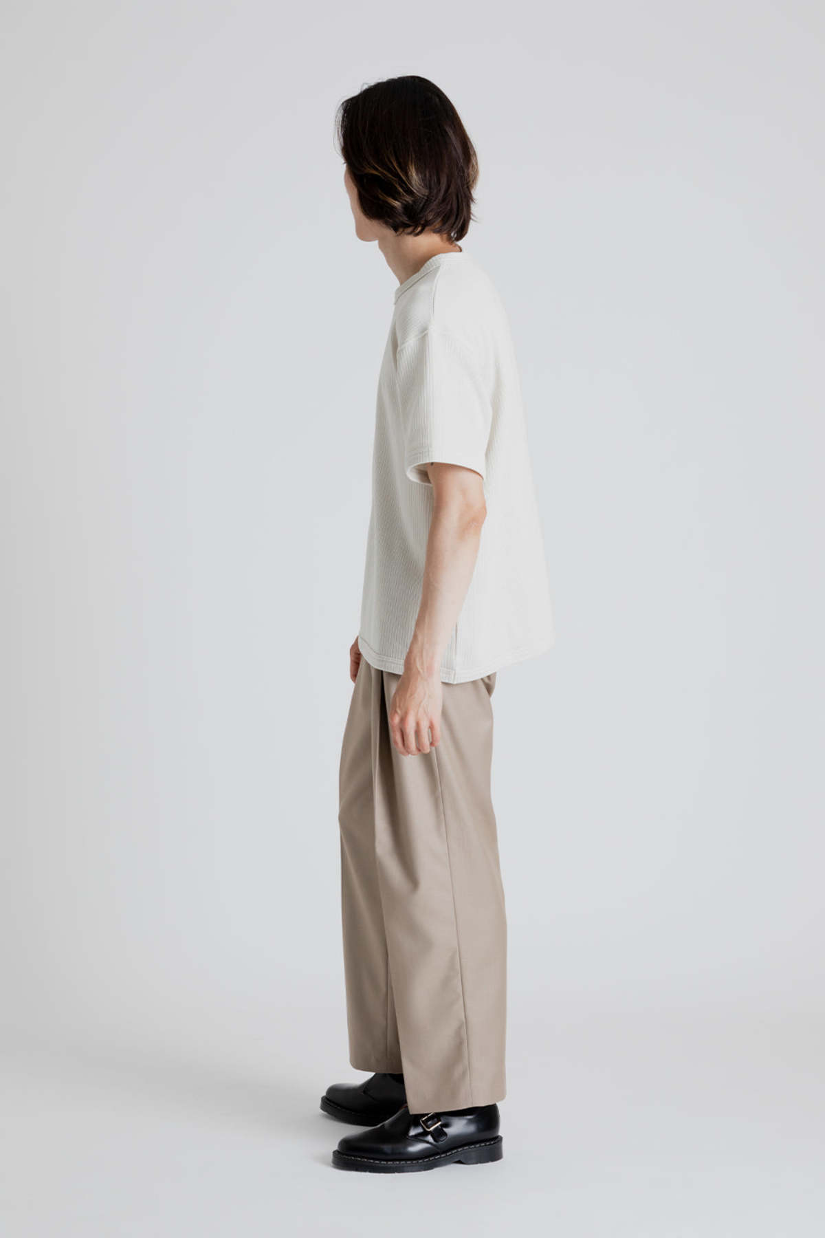 【MODERNIF】Cherny one tuck wide slacks FRIZMWORKS OG One Tuck Wide Slack Pants - Beige | Garmentory
